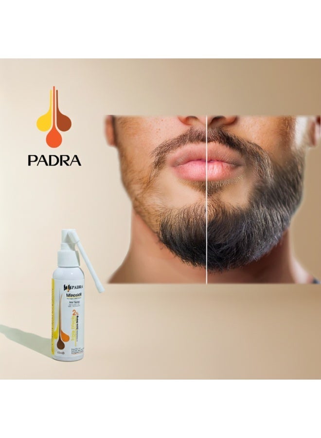 بادرا بخاخ مينوكسيديل 2٪ | تأثير ثلاثي | لحية للرجال والنساء | قوة إضافية 60 مل - Image 5